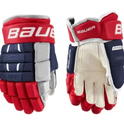 Hockey Gloves Junior^BAUER Gloves Pro Series Jr Navy/Red/White