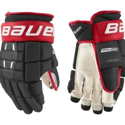 Hockey Gloves Bauer^BAUER Gloves Pro Series Sr Black/Red