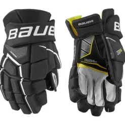 Hockey Gloves Intermediate^BAUER Gloves Supreme 3S Int Black/White