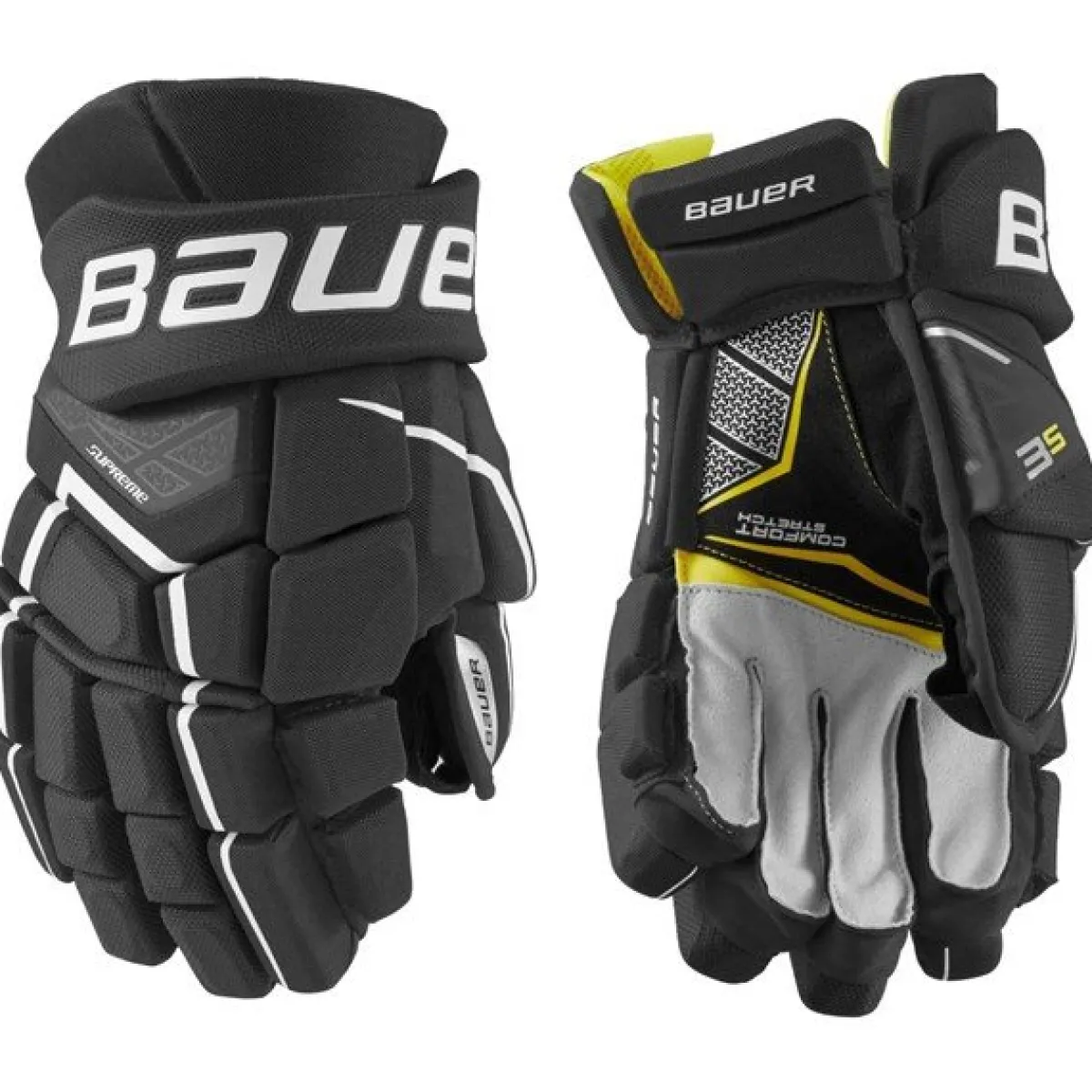 Hockey Gloves Intermediate^BAUER Gloves Supreme 3S Int Black/White