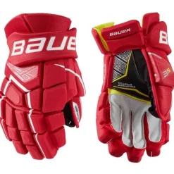 Hockey Gloves Intermediate^BAUER Gloves Supreme 3S Int Red