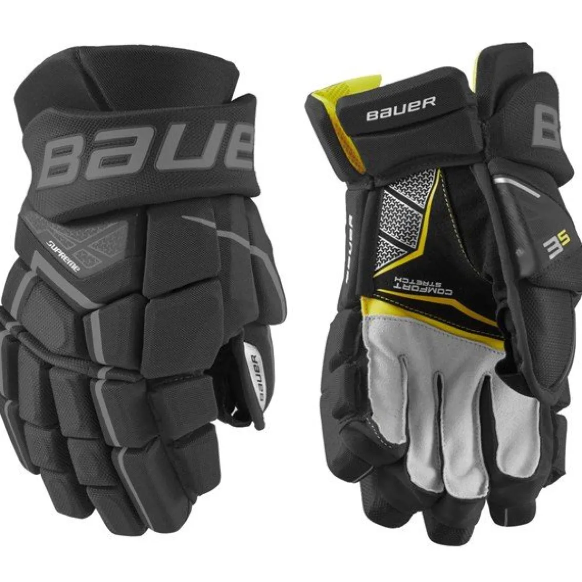 Hockey Gloves Intermediate^BAUER Gloves Supreme 3S Int Black