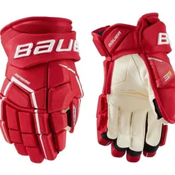 Hockey Gloves Senior^BAUER Gloves Supreme 3S Pro Sr Red