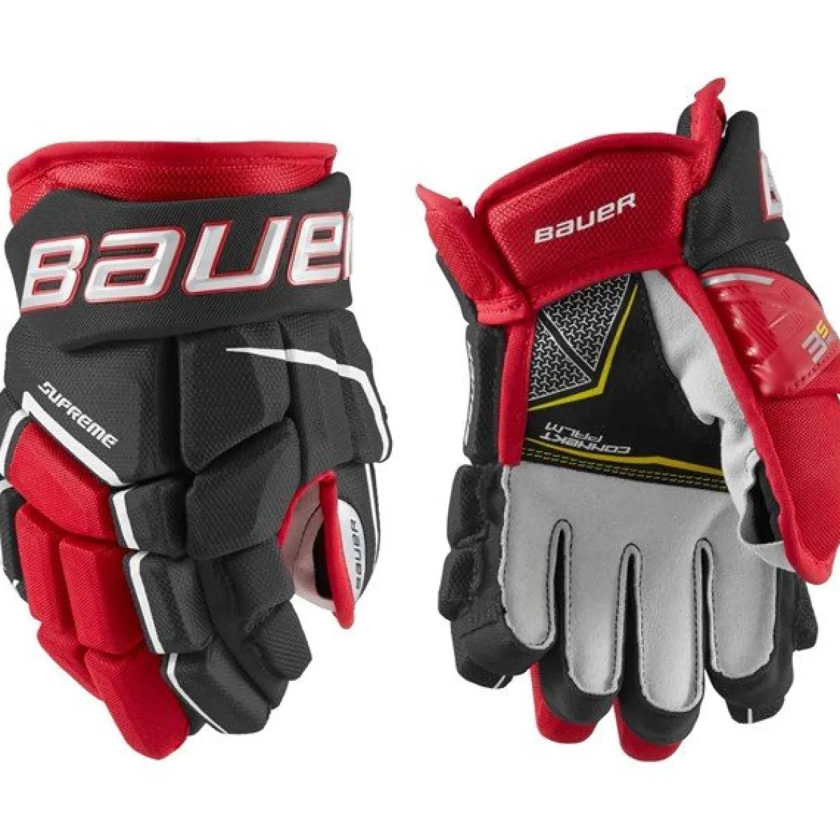 Hockey Gloves Junior^BAUER Gloves Supreme 3S Pro Jr Black/Red
