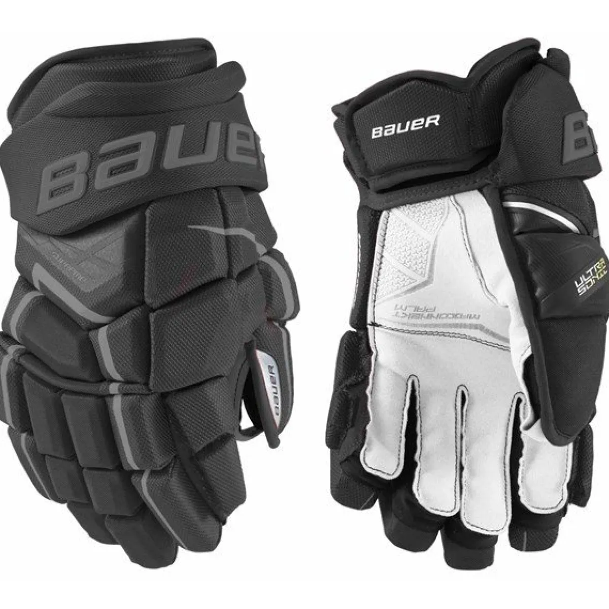 Hockey Gloves Intermediate^BAUER Gloves Supreme Ultrasonic Int Black