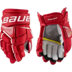 Hockey Gloves Junior^BAUER Gloves Supreme Ultrasonic Jr Red