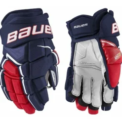 Hockey Gloves Bauer^BAUER Gloves Supreme Ultrasonic Sr Navy/Red/White