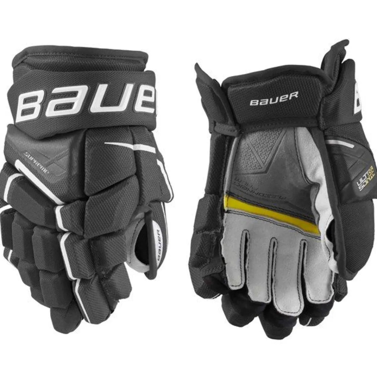 Hockey Gloves Junior^BAUER Gloves Supreme Ultrasonic Jr Black/White
