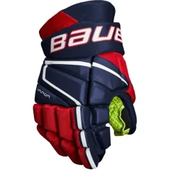 Hockey Gloves Junior^BAUER Gloves Vapor 3X Jr Navy/Red/White