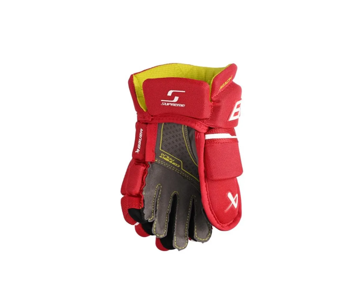 Hockey Gloves Children (Yth)^BAUER Hockey Gloves Supreme Mach Yth Red