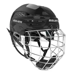 Hockey Helmets With Bars^BAUER Hockey Helmet Re-Akt 85 Combo Black