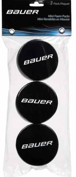 Mini Sticks^BAUER Puck Mini Foam 3-Pack