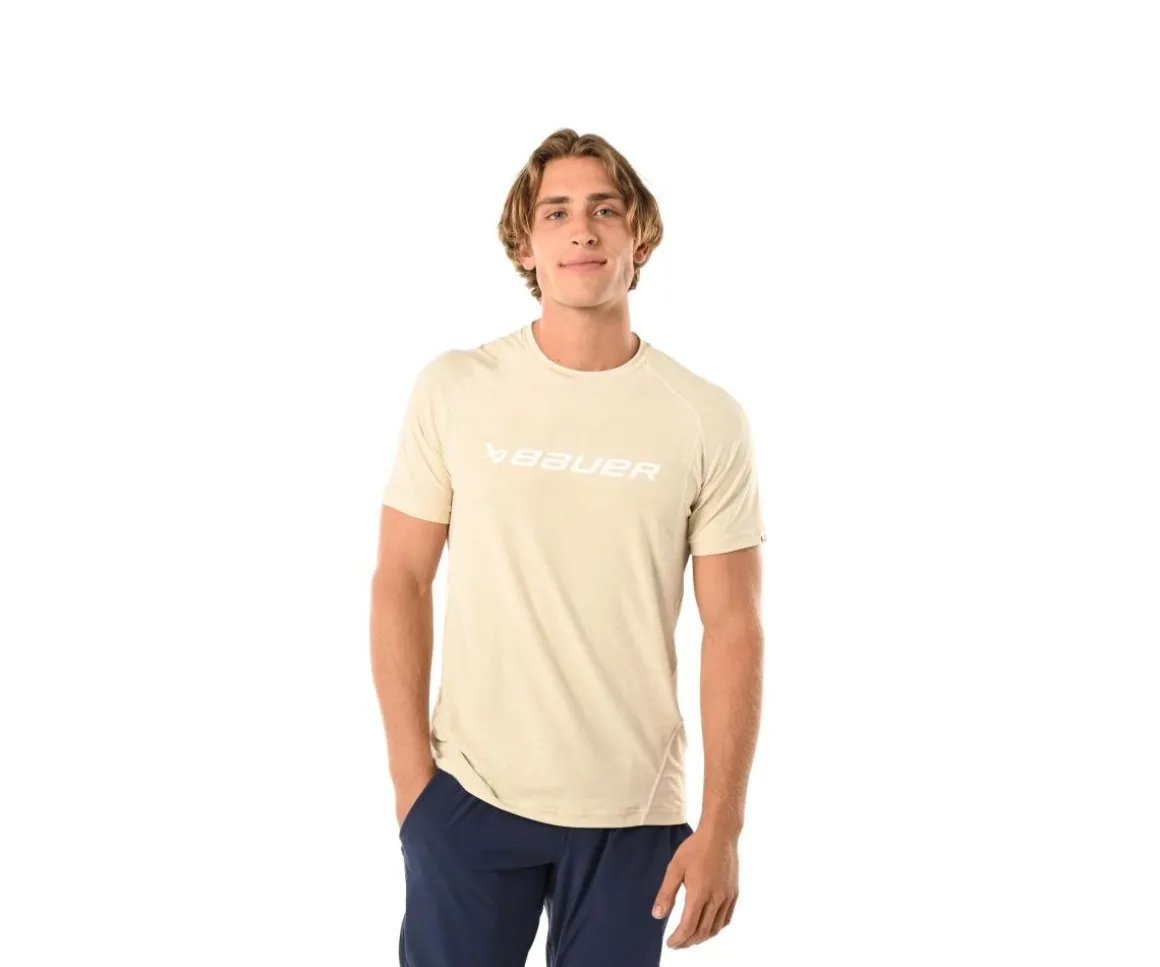 Bauer T-Shirt Flc Training Tee Sr Oat Heather