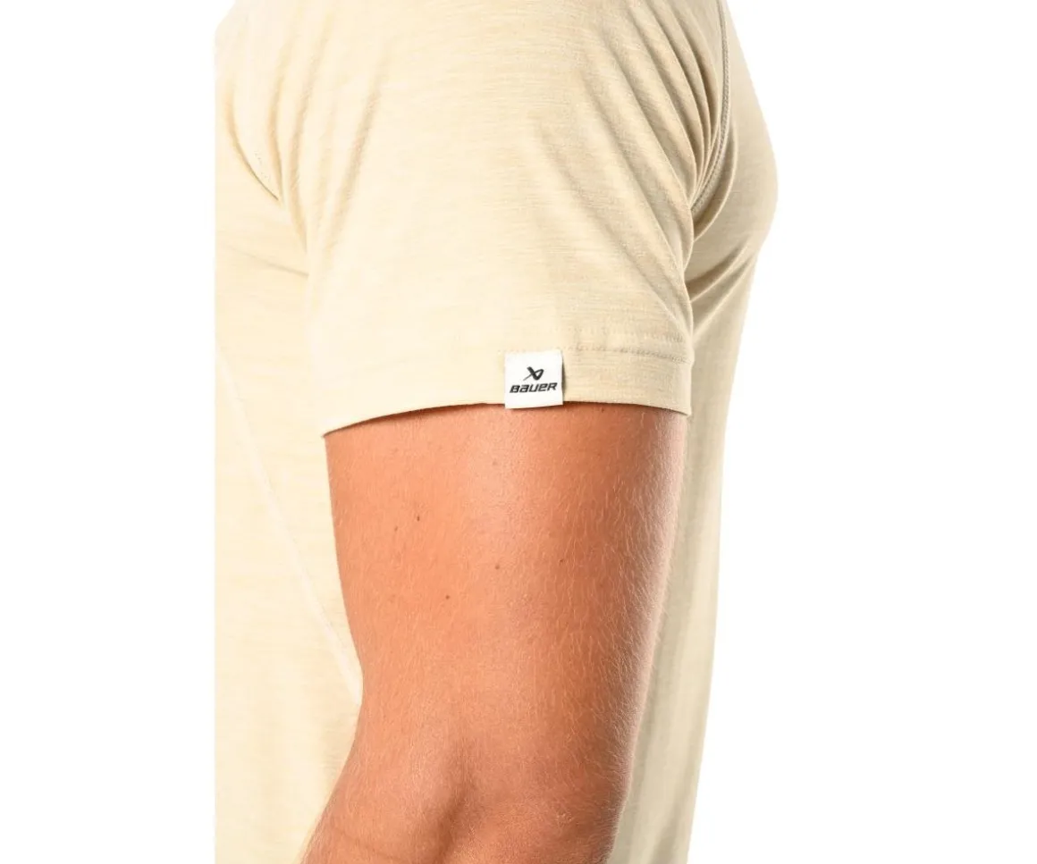 Bauer T-Shirt Flc Training Tee Sr Oat Heather