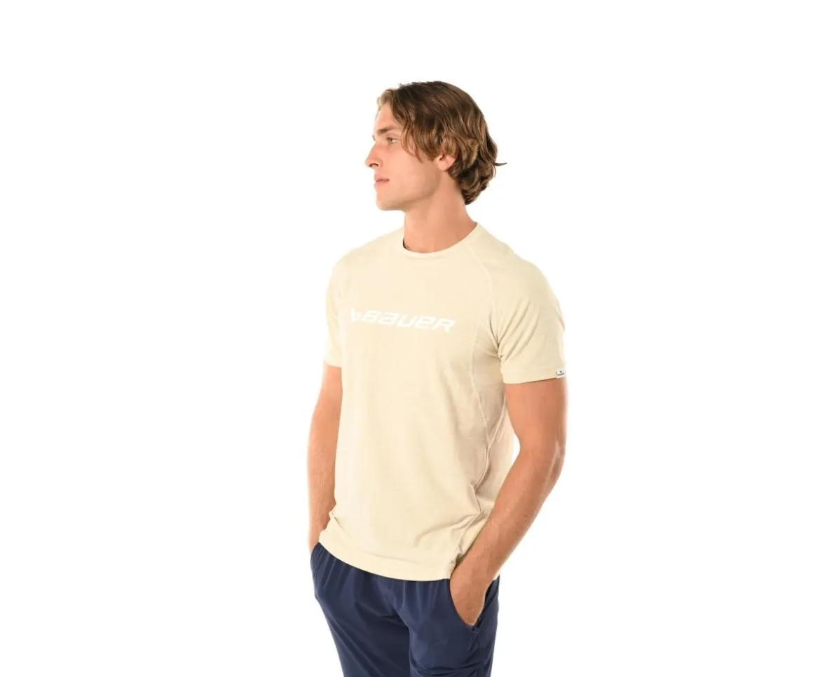 Bauer T-Shirt Flc Training Tee Sr Oat Heather