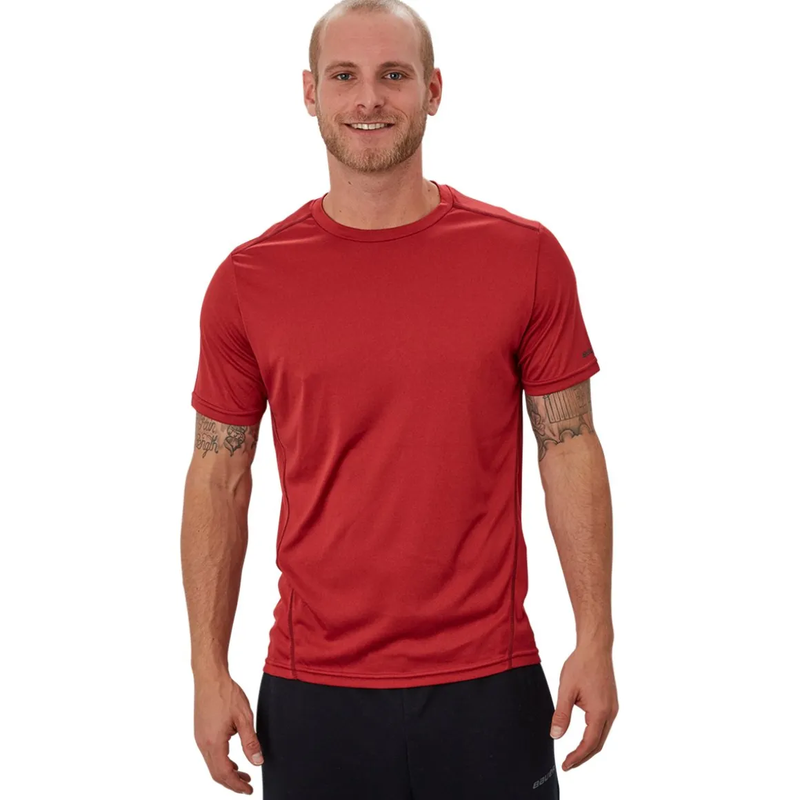 Bauer Vapor Team Tech Tee Nav-Sr