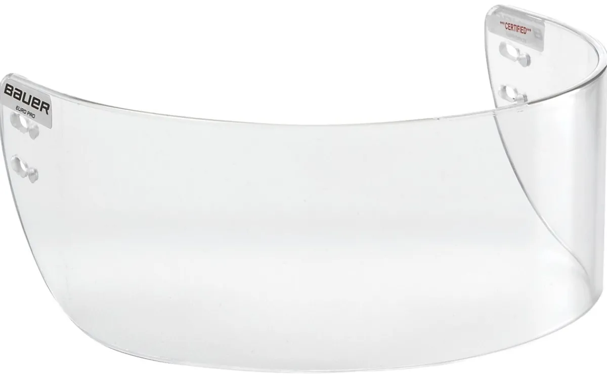 Visors^BAUER Visor Euro Pro Straight (Ce)