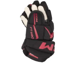 Hockey Gloves Ccm^CCM Glove Jetspeed 680 Jr Black/Red