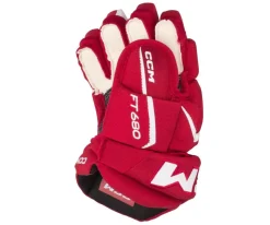 Hockey Gloves Ccm^CCM Glove Jetspeed 680 Jr Red/White