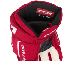 Hockey Gloves Ccm^CCM Glove Jetspeed 680 Jr Red/White