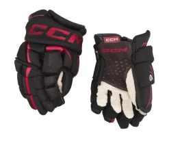 Hockey Gloves Junior^CCM Glove Jetspeed Ft6 Jr Black/Red