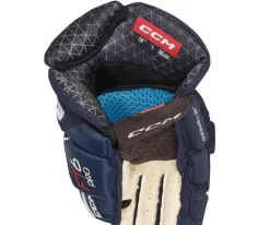 Hockey Gloves Ccm^CCM Glove Jetspeed Ft6 Pro Jr Navy/White