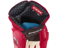 Hockey Gloves Ccm^CCM Glove Jetspeed Ft6 Pro Jr Red/White