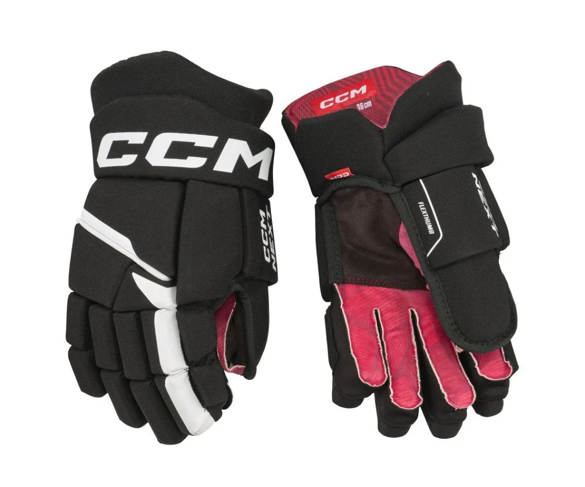 Hockey Gloves Ccm^CCM Glove Next Jr Black/White
