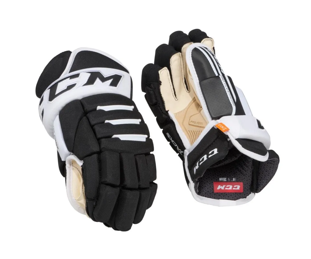 Hockey Gloves Senior^CCM Gloves Tacks 4 Roll Pro 2 Sr Black/White