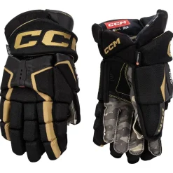 Hockey Gloves Junior^CCM Gloves Tacks As-V Jr Black/Gold