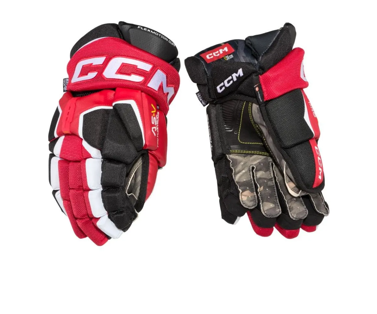 Hockey Gloves Ccm^CCM Gloves Tacks As-V Pro Sr Black/Red/White