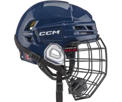 Hockey Helmets With Bars^CCM Hockey Helmet Tacks 720 Combo Navy