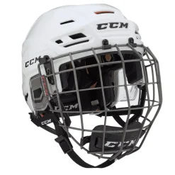 Hockey Helmets With Bars^CCM Hockey Helmet Tacks 710 Combo White