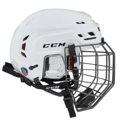 Hockey Helmets With Bars^CCM Hockey Helmet Tacks 710 Combo White