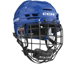 Hockey Helmets With Bars^CCM Hockey Helmet Tacks 720 Combo Royal Royal Blue
