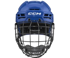 Hockey Helmets With Bars^CCM Hockey Helmet Tacks 720 Combo Royal Royal Blue