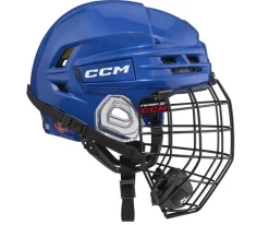 Hockey Helmets With Bars^CCM Hockey Helmet Tacks 720 Combo Royal Royal Blue