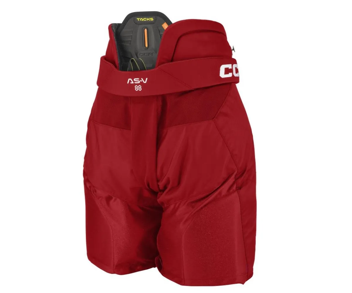 Hockey Pants^CCM Pants Tacks As-V Pro Velcro Red