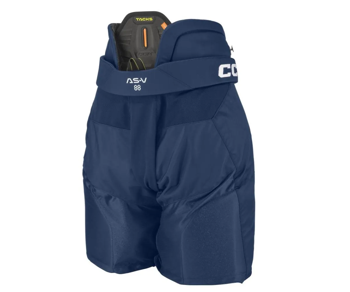 Hockey Pants^CCM Pants Tacks As-V Pro Velcro Navy