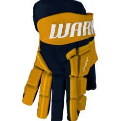 Hockey Gloves Warrior^WARRIOR Gloves Qr5 30 Jr Navy/Sports Gold